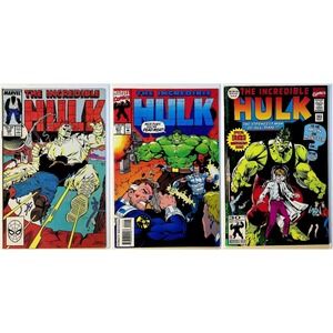 Incredible Hulk Comic Lot #348 393 411 Marvel Bronze/Modern Key Issues VF/NM